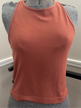Free People Intimates Ribbed Tank Top in Rust